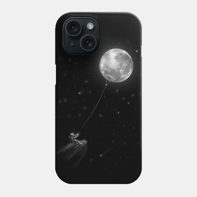 Pull Moon Phone Case by nicebleed