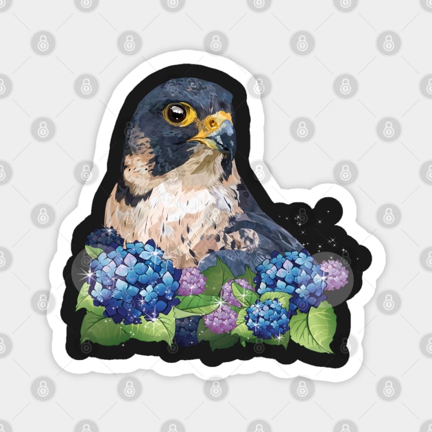 Peregrine falcon Magnet by obscurite