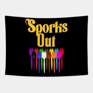 Sporks Out Tapestry