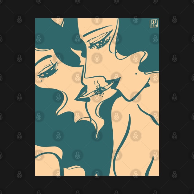 Nicochuu (Cigarette Kiss) by PrimalPinku