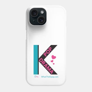 K design with K-Pop and K-Drama on White Phone Case