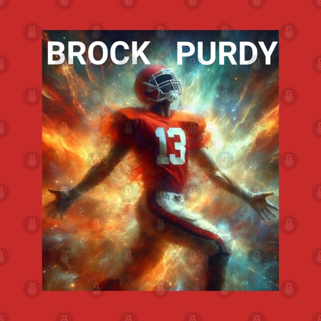 Brock Purdy oil paint American football by DarkWave