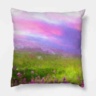 Pink Field Pillow