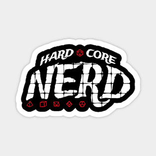 Hardcore Nerd Pen and Paper RPG Magnet