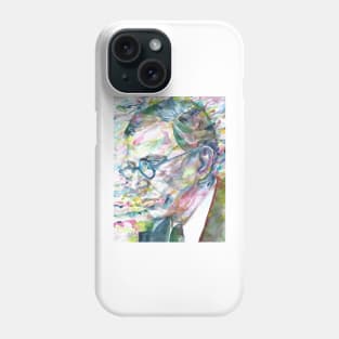 SARTRE - watercolor portrait .2 Phone Case