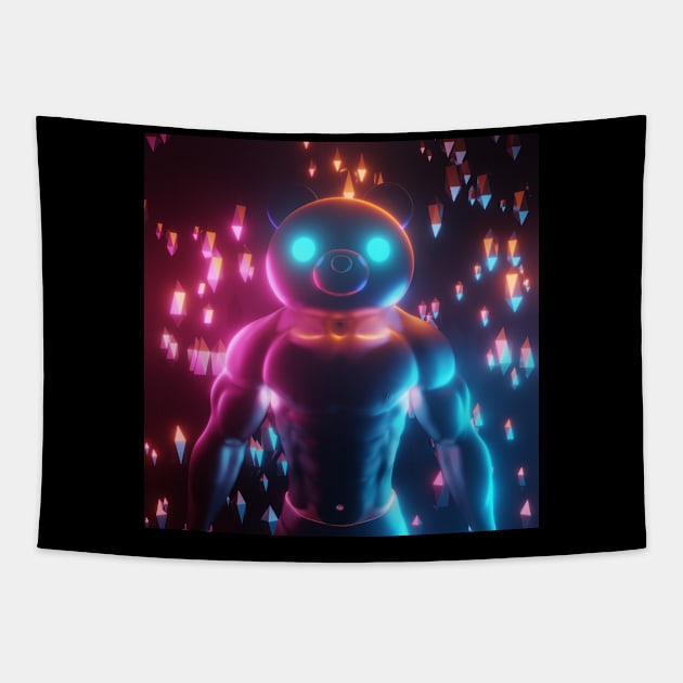 Bear Power Tapestry by Adoryanti