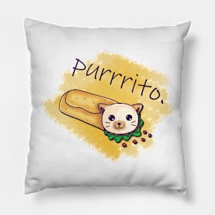 Purrrito Pillow