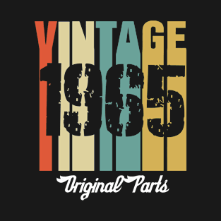 Vintage 1965 Original Parts Retro Vintage Birthday Gifts 55s T-Shirt