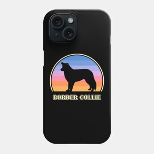 Border Collie Vintage Sunset Dog Phone Case