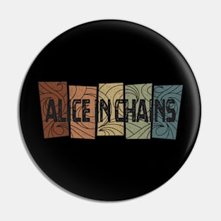 Alice In Chains - Retro Pattern Pin