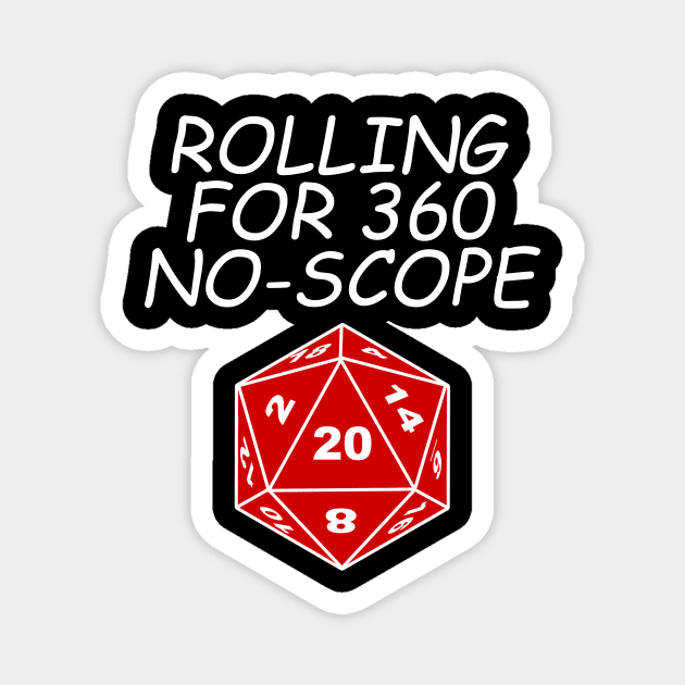 DND Rolling For 360 Magnet by Bingeprints