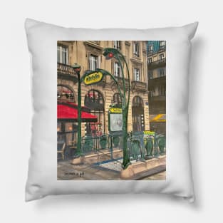 Paris Metro Pillow