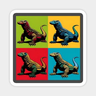 Komodo Dragon Pop Art - Monitor Lizard Magnet