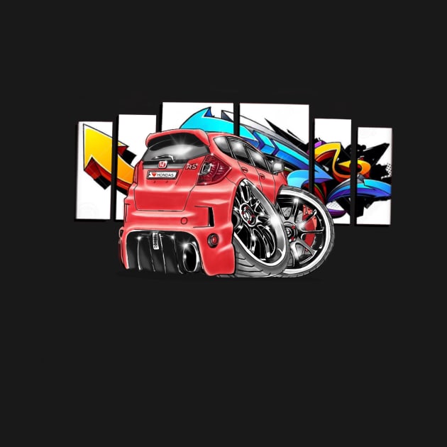 Cartoon car by xr1s