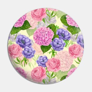 Spring garden watercolor Pin