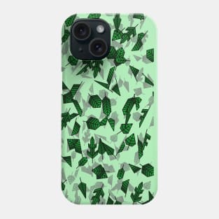 Leaves in the Wind - Geometric Art Phone Case