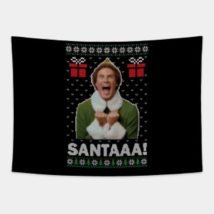 Buddy the Elf/ Santaaa! Tapestry