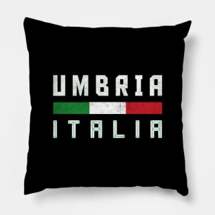 Umbria Italia / Italy Typography Design Pillow
