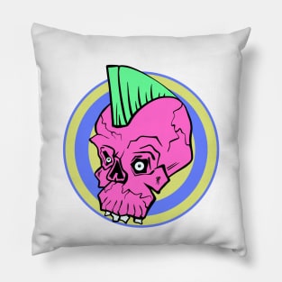 Mohawk skull Pillow