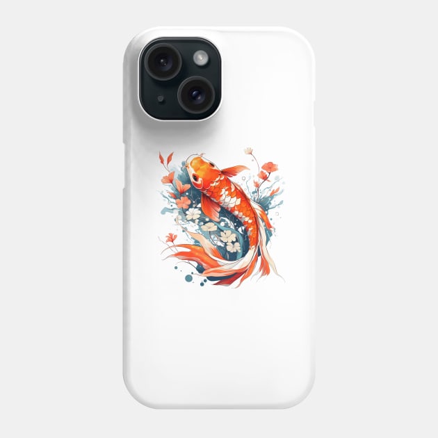 Koi Fish In A Pond Phone Case by zooleisurelife