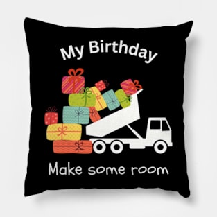 My Birthday dumper truck Pillow