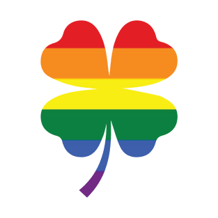 LGBTQ Clover St. Patrick's Day Clover Design T-Shirt