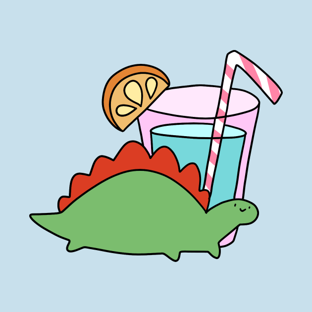 Stegosaurus Fruit Drink by saradaboru