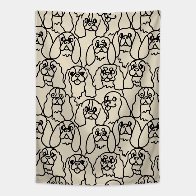 Oh Cavalier King Charles Spaniel Tapestry by huebucket