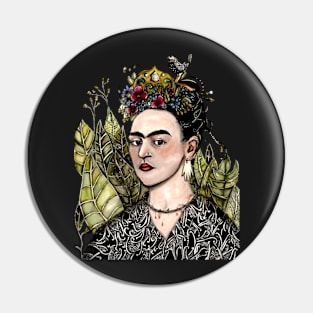 Frida Kahlo Self Portrait 2 Pin