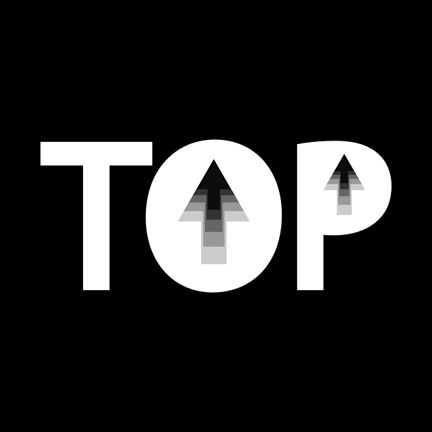 Top going to the top typography design by Geometric Designs