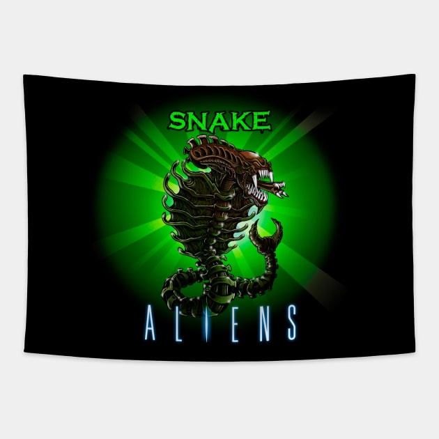 Snake Alien Tapestry by Ale_jediknigth