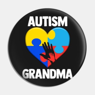 Autism Grandma Pin