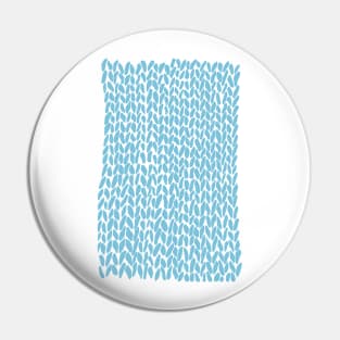 Hand Knit Sky Blue Pin