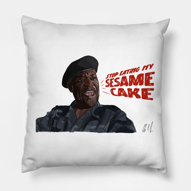 Congo: Sesame Cake Pillow by 51Deesigns