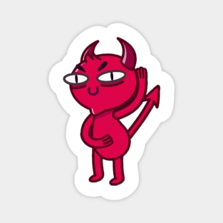 dancing red devil Magnet