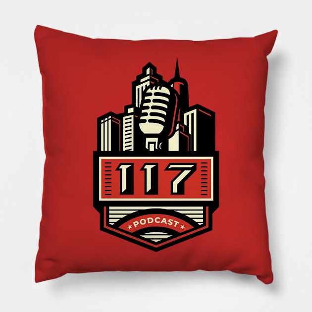 117 On Air Pillow by 117 Podcast Red