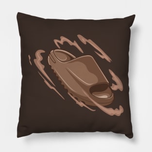 Slide Ochre Clog Shoes Pillow