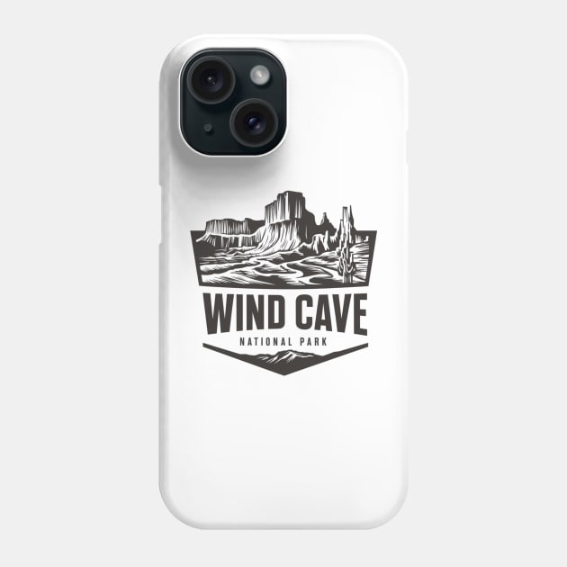 National Park Wind Cave South Dakota Phone Case by Perspektiva