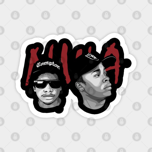 Dr Dre & Eazy-E Magnet by leondesignsau