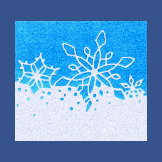 Christmas Winter Snowflakes by DonWillisJrArt