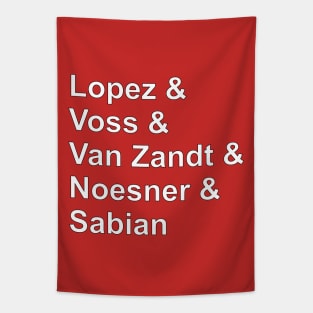 Famous Negotiators - White Letters Tapestry