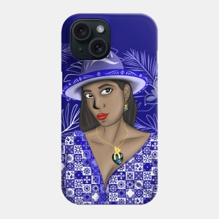 the caribbean muse in talavera pattern fashionable style Phone Case