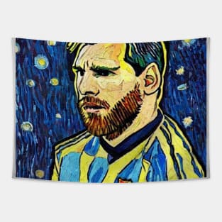 Messi Art Tshirt Tapestry