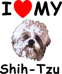 I Love My Shih-Tzu Magnet