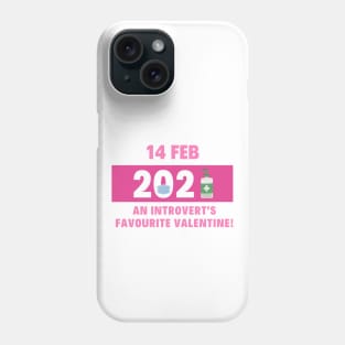 Valentine's Day 2021 Introvert Social Distance Phone Case