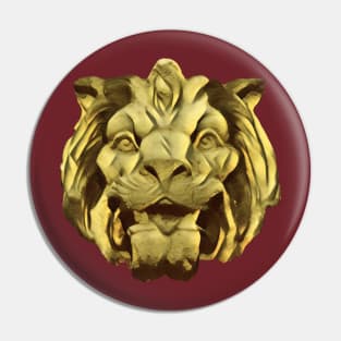 Lion Head Sculpture Pin