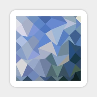 Carolina Blue Abstract Low Polygon Background Magnet