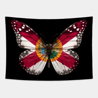 Florida Flag Butterfly - Gift for Floridian From Florida FL Tapestry