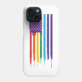 USA LGBTQ Pride Flag LGBT Gay Lesbian Straight Ally Phone Case