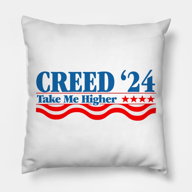 Creed '24 Take Me Higher Funny Creed 2024 Pillow by Drawings Star